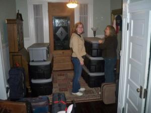 We had a lot of "stuff" to move.  Just over 1/2 of it did not make it.  Supposed to be here Tuesday.